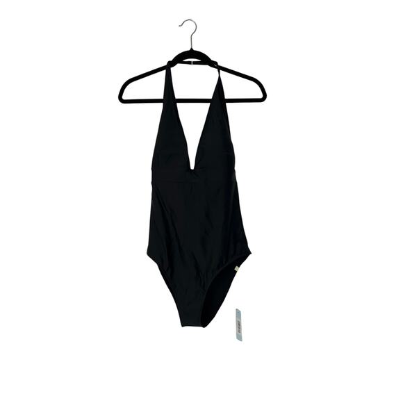 NWT Summersalt Black Deep V Halter One Piece - Picture 2 of 6